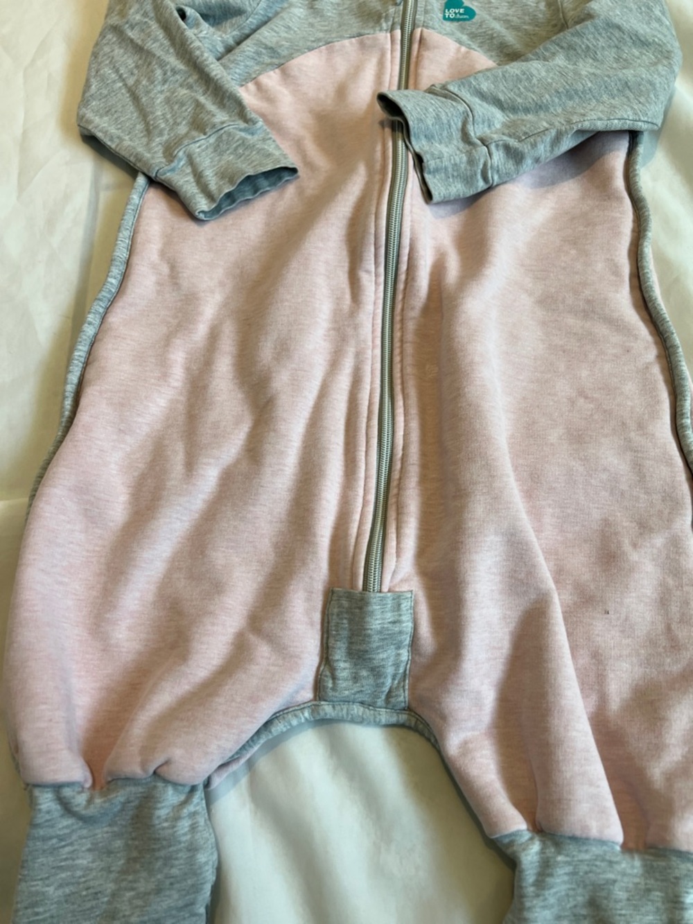 “🩷Bundle 4/$19” Love to dream 12-24m  Zip Footed girl sleep sack organic cotton - Picture 6 of 9